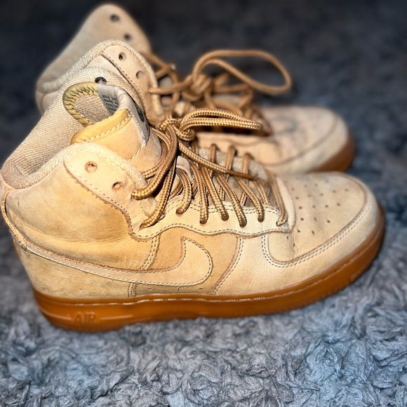2015 Nike Air Force 1 high 07wb flax size 4.5 y - Picture 2 of 3